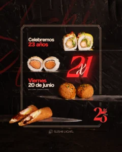 Viernes 2x1 Sushi Light