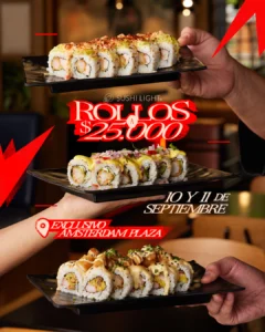 Rollos a 25.000 Ámsterdam Sushi Light